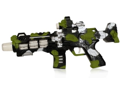 KTRS Enterprise Projector Toy Gun with 3D Multi Projections, Vibrant Light & Sound Effects | Toy Gun for Kids | Army Printed/Multi Color