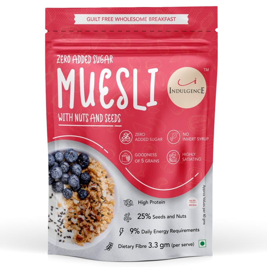 Zero Added Sugar Muesli with Nuts and Seeds - 350g