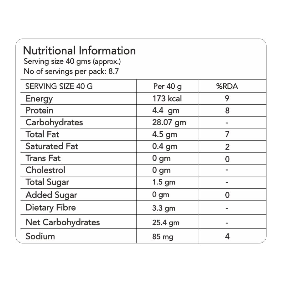 Zero Added Sugar Muesli with Nuts and Seeds - 350g
