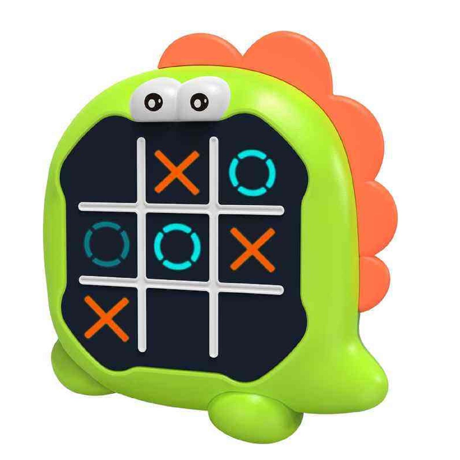 KTRS Enterprise Tic Tac Toe Game, Animal-Themed 3-in-1 Handheld Puzzle Game Console, Board Games for Kids and Adults, Portable Travel Games for Car Ride, Birthday Gifts for Ages 3 (Dinosaurs)