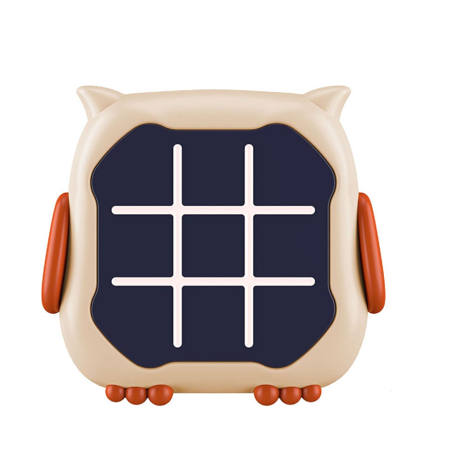 KTRS Enterprise Tic Tac Toe Game, Animal-Themed 3-in-1 Handheld Puzzle Game Console, Board Games for Kids and Adults, Portable Travel Games for Car Ride, Birthday Gifts for Ages 3 (Owl)