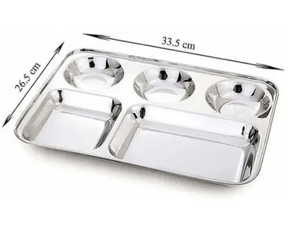 Wektu BHOJAN THAL/PLATE 5 PCS WITH HEAVY MIRROR POLISH Dinner Plate