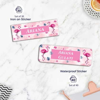 Flamingo Fiesta Labelling Value Pack-Pink Watercolor