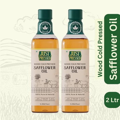 Just Pressed Cold Pressed Safflower Oil | 100% Pure Safflower Kusum Saffola Oil | Unrefined & Zero Additives | Healthy Heart Oil | Saffola Hero Ingredient | Kachi Ghani Oil | Wood Cold Pressed Oil | Safflower Oil 2 Litres Just Pressed Cold Pressed Safflower Oil | 100% Pure Safflower Kusum Saffola Oil | Unrefined & Zero Additives | Healthy Heart Oil | Saffola Hero Ingredient | Kachi Ghani Oil | Wood Cold Pressed Oil | Safflower Oil 2 Litres