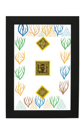 Abstract Art with Colorful Geometric Design