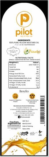  Cold Pressed Yellow Mustard Oil