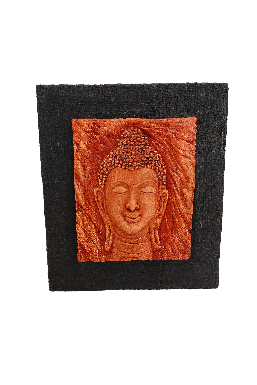 Terracotta Buddha Face Wall Art - Meditative & Calming Decor