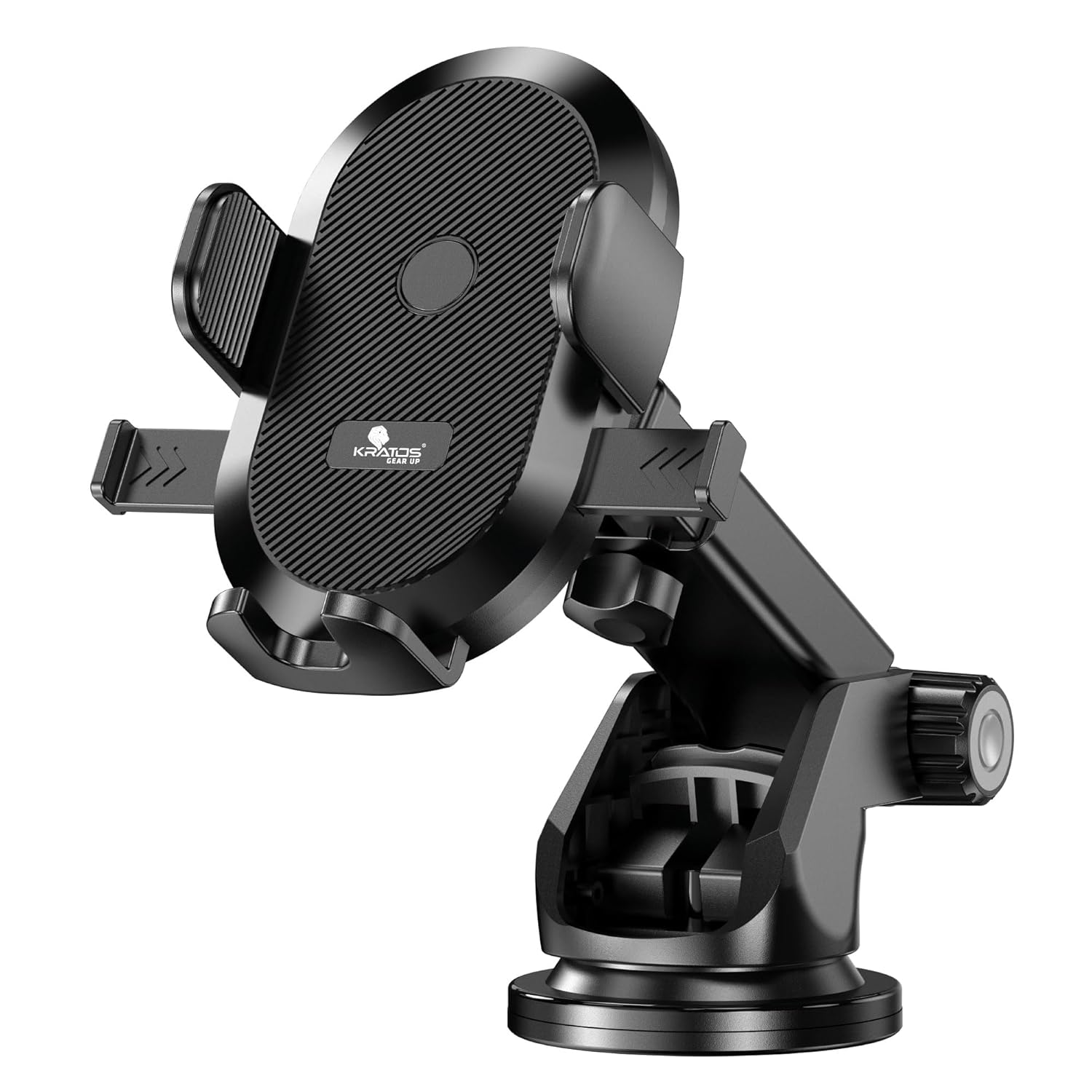 XTUNE car Mobile Holder for Dashboard with 360 Degree Rotation Phone Holder in car with Quick Release Button, Strong Suction Cup Mount for Windshield & Dashboard, Mobile Holder for car