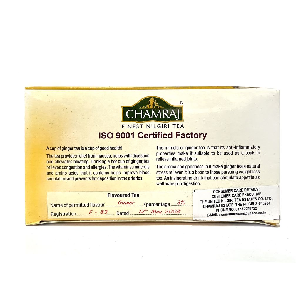 CHAMRAJ Ginger Tea (25 Dip bags)