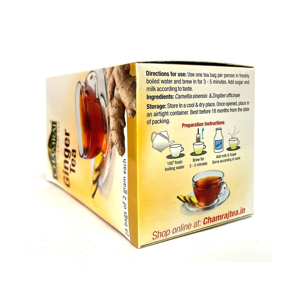 CHAMRAJ Ginger Tea (25 Dip bags)