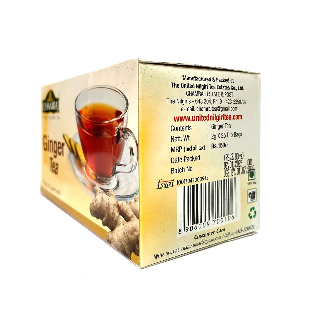 CHAMRAJ Ginger Tea (25 Dip bags)