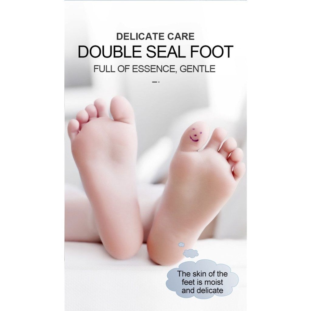 WUGO:: Deep Moisturising Foot Peeling Mask for Cracked Feet | Dead Skin Remover | Make Your Feet Baby Soft |Lavender | Exfoliate Foot Crack Socks|with Lavender Remove Dead Skin|Get Result Soft Feet in 5-7 Days (Medically Original Peeling Mask-1 Pair)