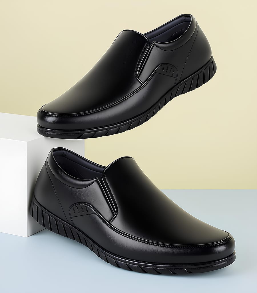 Latest Trendy Men Black Formal Shoe | Elegant Office, Party & Daily Wear | Stylish & Long-Lasting | Business Designer Formal Shoes for Men & Boys