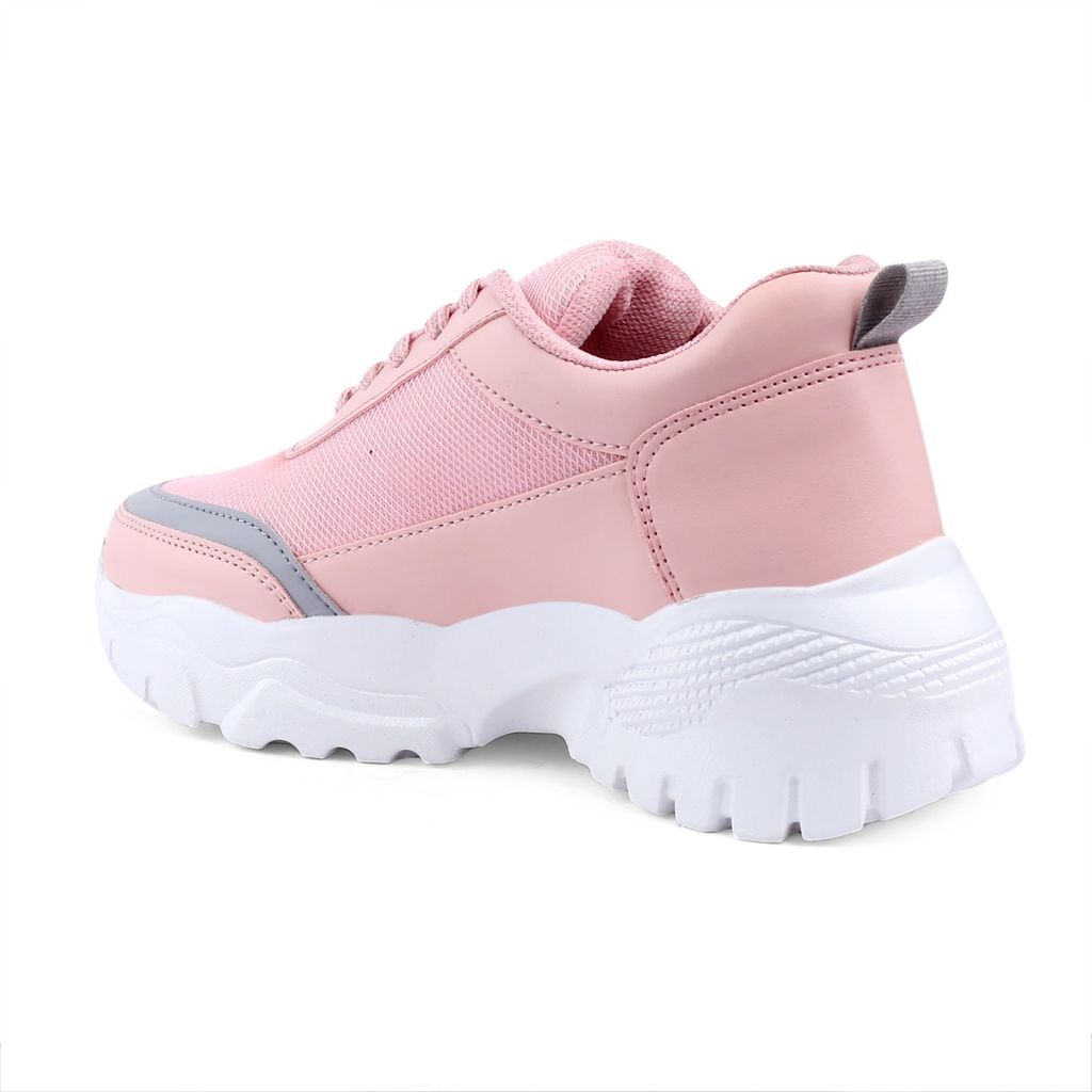 Latest Stylish Women’s Pink Casual Sneakers | Lightweight Sports Shoes for Girls | Comfortable Running, Walking, Gym & Daily Wear Footwear | Trendy & Durable Design for Everyday Use