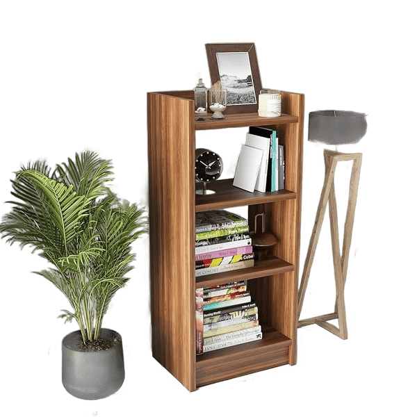 3 Layer Engineered Wood Multipurpose Rack, Open Bookshelf, Storage Organizer Stand BS-1(90x33x24cm) Brown