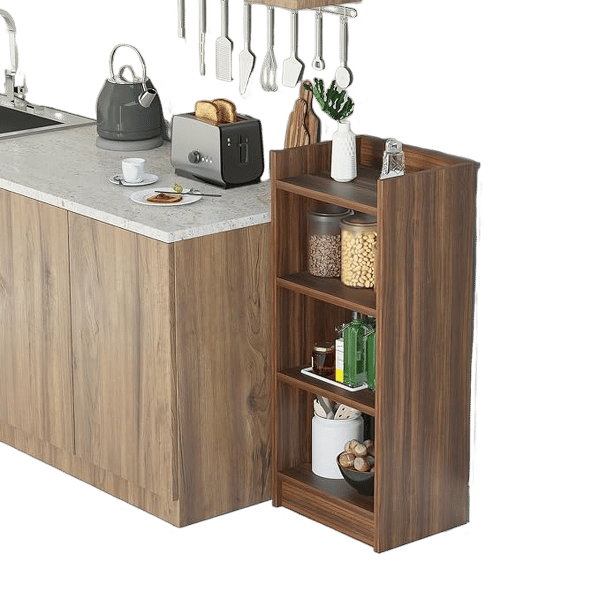 3 Layer Engineered Wood Multipurpose Rack, Open Bookshelf, Storage Organizer Stand BS-1(90x33x24cm) Brown