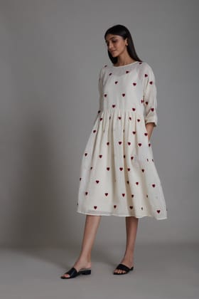 Teen Patti Dress-Oatmeal-XS