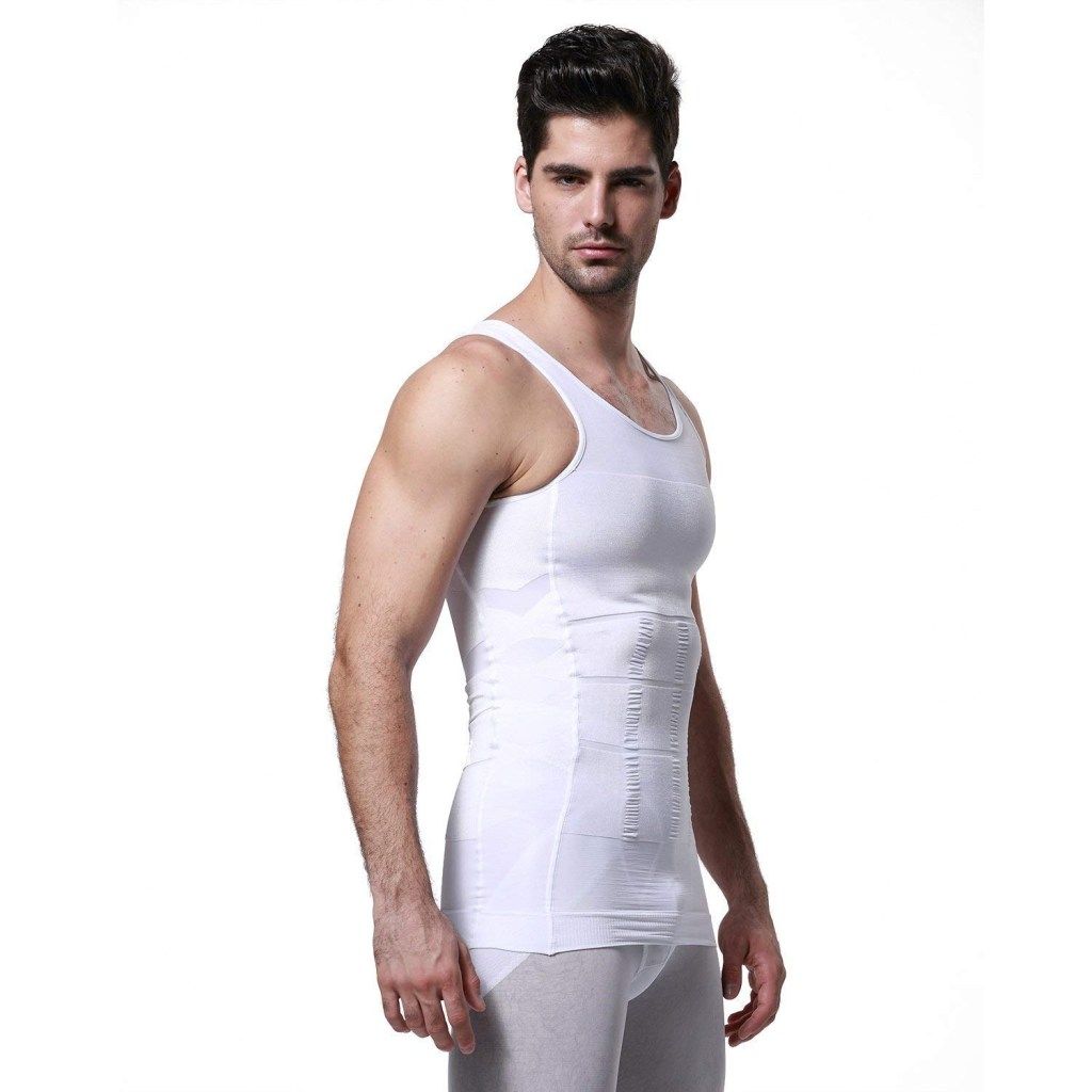 Latest Premium Quality Gym & Yoga Slimming Compression Vest for Men | Stretchable Tummy Tucker Shirt | Abs & Abdomen Body Shaper for Men & Boys