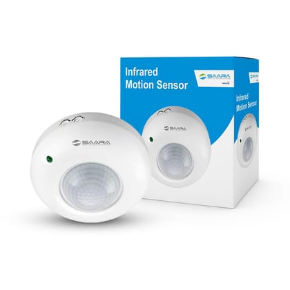 SAARA 360 Degree PIR Motion Sensor Switch with Light Sensor, Energy Saving Motion Detector Switch, Adjustment, Time adjustments 220V