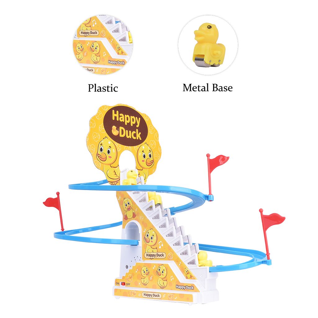 Musical Duck Track | Duck Race Track Set | Happy Duck Track Toy | Small Duck Climbing Stairs | Small Duck Music Climbing Track | Happy Duck Toys | Duck Track Toys | kids Toys | Children's Toys | Baby Toys