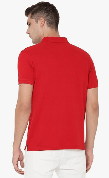 Red Polo T-Shirt - Men's Classic Short Sleeve Polo
