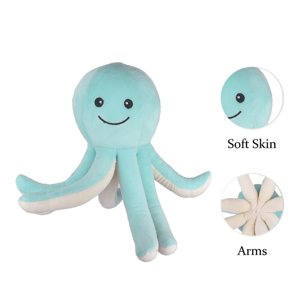 Octopus Soft Toys | Octopus Plush Toy (Grey) | Octopus Stuffed Animal | Stuffed Octopus Toy | Octopus Cuddly Toy | Kids Soft Toys | Children's Toys