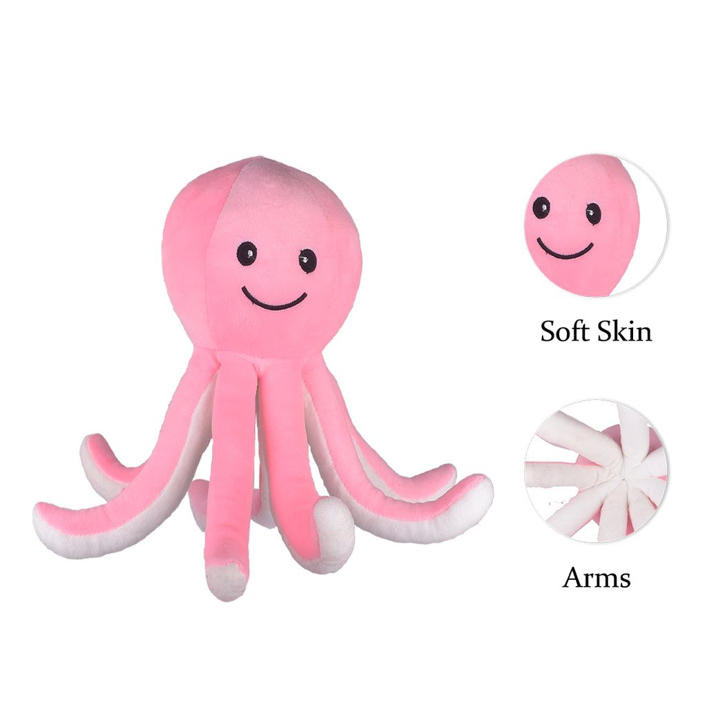 Octopus Soft Toys | Octopus Plush Toy (Grey) | Octopus Stuffed Animal | Stuffed Octopus Toy | Octopus Cuddly Toy | Kids Soft Toys | Children's Toys