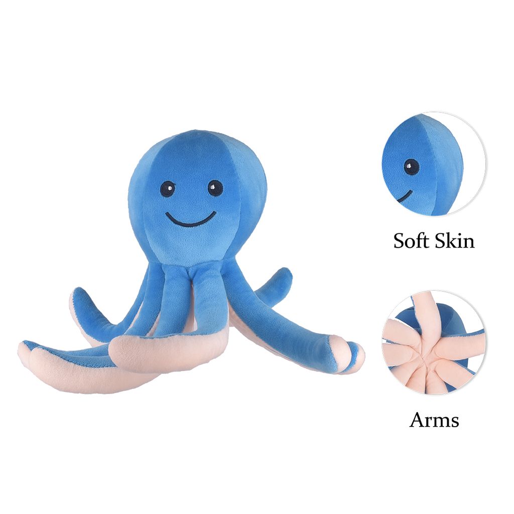 Octopus Soft Toys | Octopus Plush Toy (Grey) | Octopus Stuffed Animal | Stuffed Octopus Toy | Octopus Cuddly Toy | Kids Soft Toys | Children's Toys