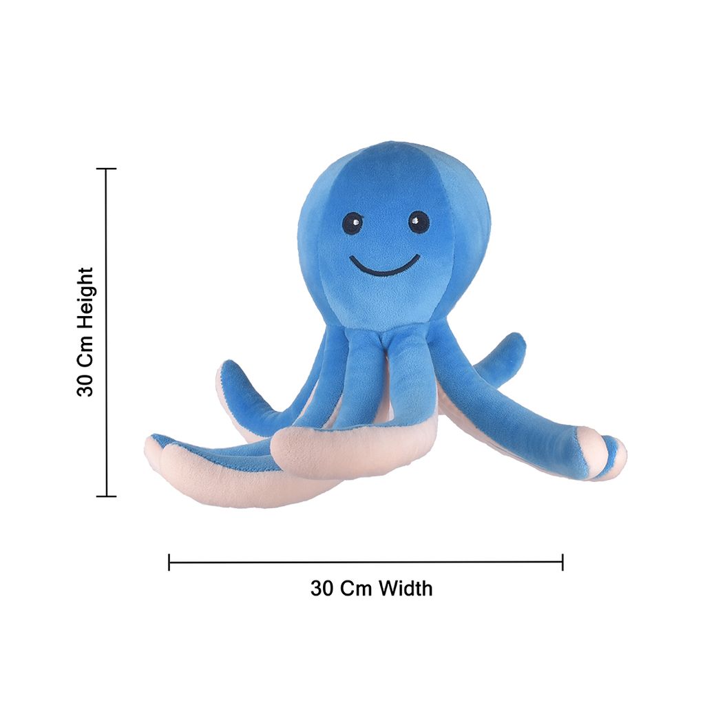Octopus Soft Toys | Octopus Plush Toy (Grey) | Octopus Stuffed Animal | Stuffed Octopus Toy | Octopus Cuddly Toy | Kids Soft Toys | Children's Toys