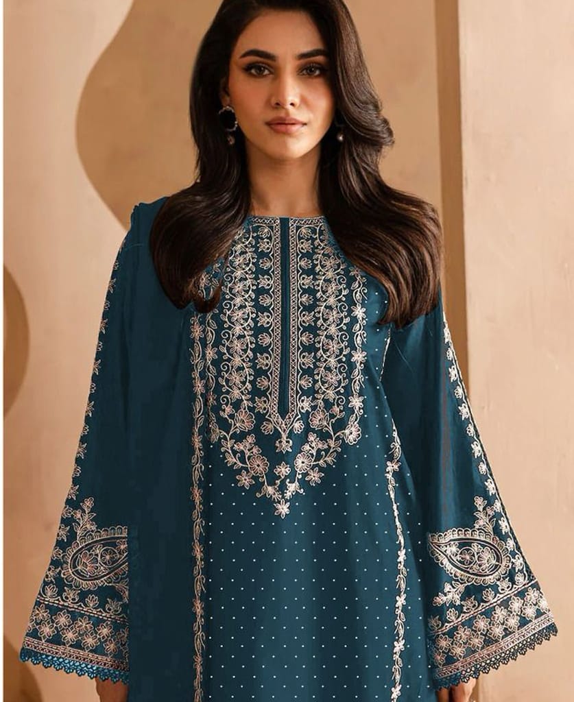 black georgette heavy long Pakistani straight suit for women