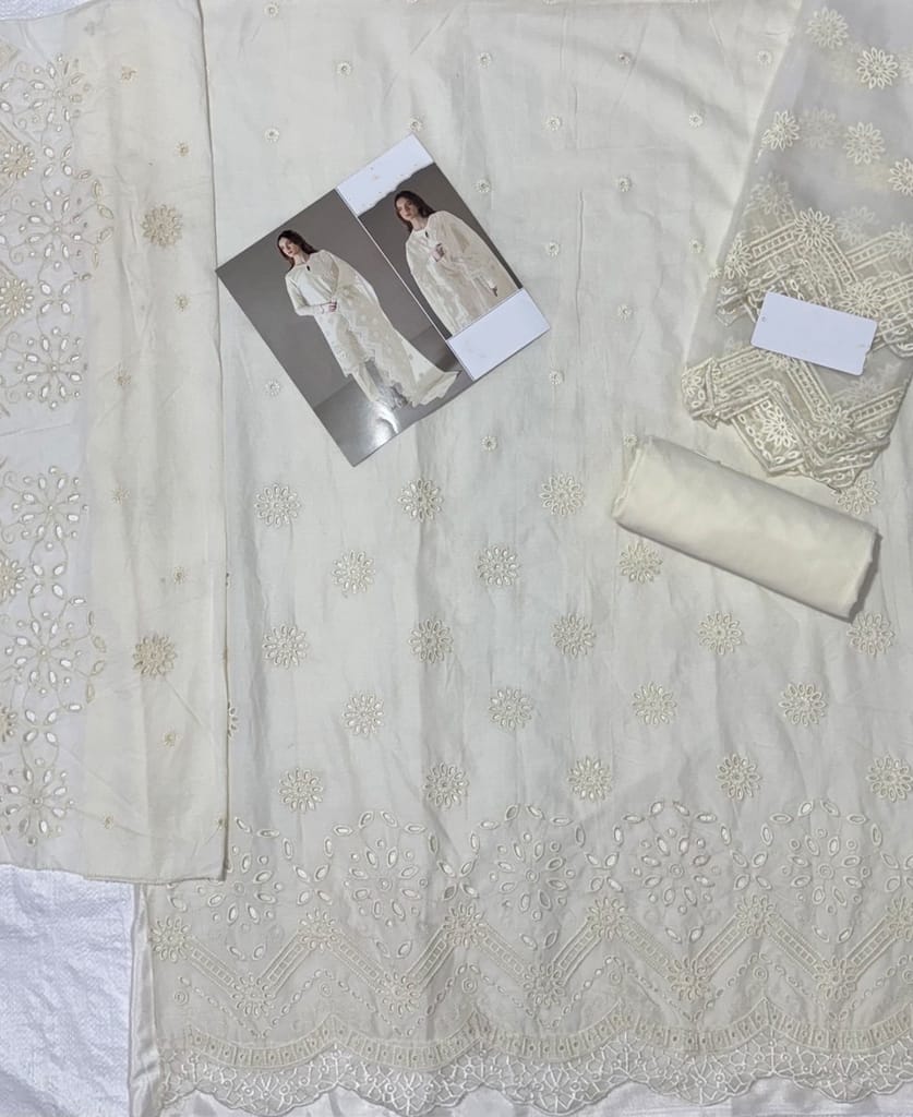 new summer wear pink cotton Pakistani suit for women