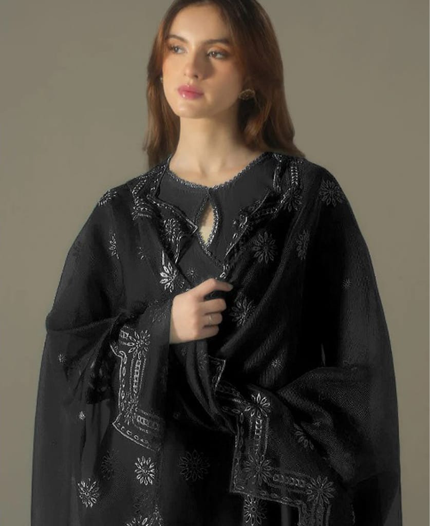 new summer wear pink cotton Pakistani suit for women