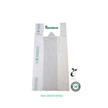Naturblend Compostable & Biodegradable Carry bags, Grocery Bags Pack of 30 Bags