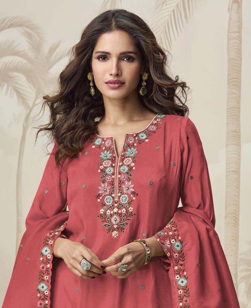 yellow simple and sober silk sharara suit for women ethnic wear