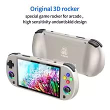 M22 Pro Handheld Retro Game Console 5.0'' IPS Screen Built In 20000+ Games Emulators With RGB LED Joystick Video Game 64GB (Multocolor)