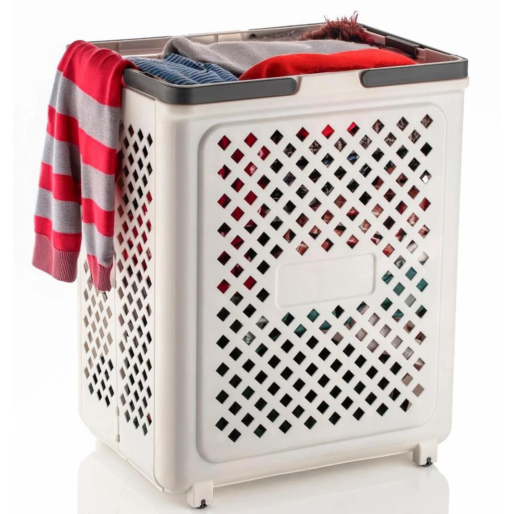 Stylish Laundry Basket with Lid - Durable & Practical