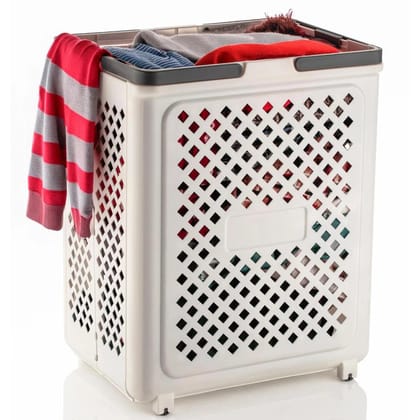 Stylish Laundry Basket with Lid - Durable & Practical