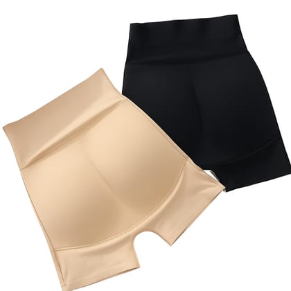 Latest Premium Quality Women's Seamless High Waist Butt Lifter Shapewear Shorts | Tummy Control & Thigh Slimmer | Mid-Thigh Waist Trainer Body Shaper for Women – Beige