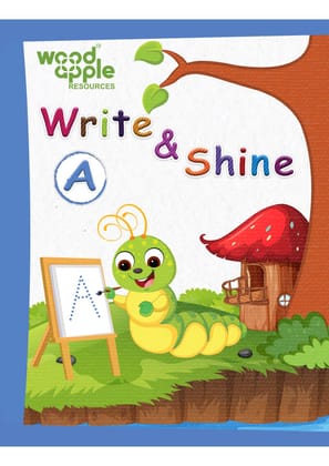 Write and Shine A (English) Book | Tracing Books for Kids | For 5-7 Years Kids | Lines & Pattern Writing Activities | Alphabet Practice | Based Activity book for Pre School Children