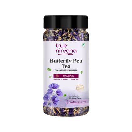 True Nirvana Butterfly Pea Tea – 100% Natural Herbal Blue Tea – Caffeine-Free