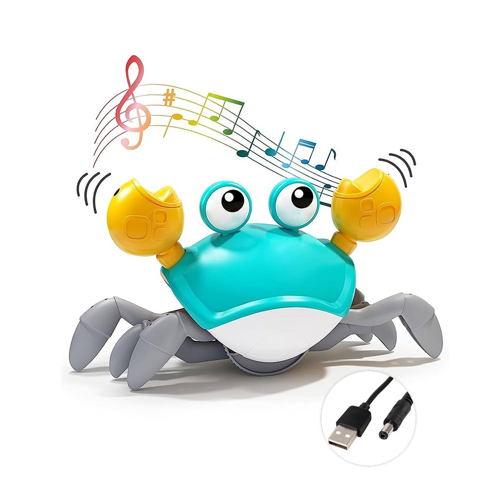 Musical Crawling Crab Toy | Moving Crab Toy | Crab Toy | Crawling Crab Toy | Crab Crawling Toy | Electric Crab Toy | Walking Crab Toy | Cute Crab Toy