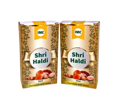 PNC Shri Haldi Drop For Fights Signs of Aging, Skin Related Diseases (Pack of 2 -  20 ML Each)