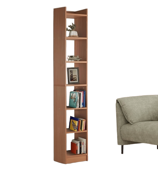 Solimo 6 Layer Engineered Wood Bookshelf | Multipurpose Home Decor Storage Rack | Showcase Organizer for Living Room, Kitchen, Bedroom, Office |Brown