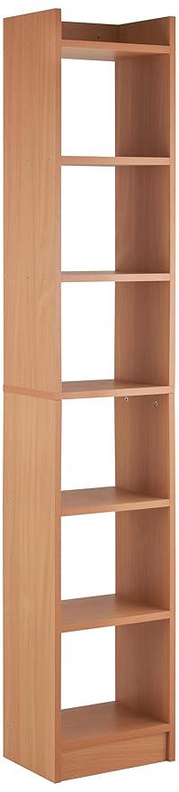 Solimo 6 Layer Engineered Wood Bookshelf | Multipurpose Home Decor Storage Rack | Showcase Organizer for Living Room, Kitchen, Bedroom, Office |Brown