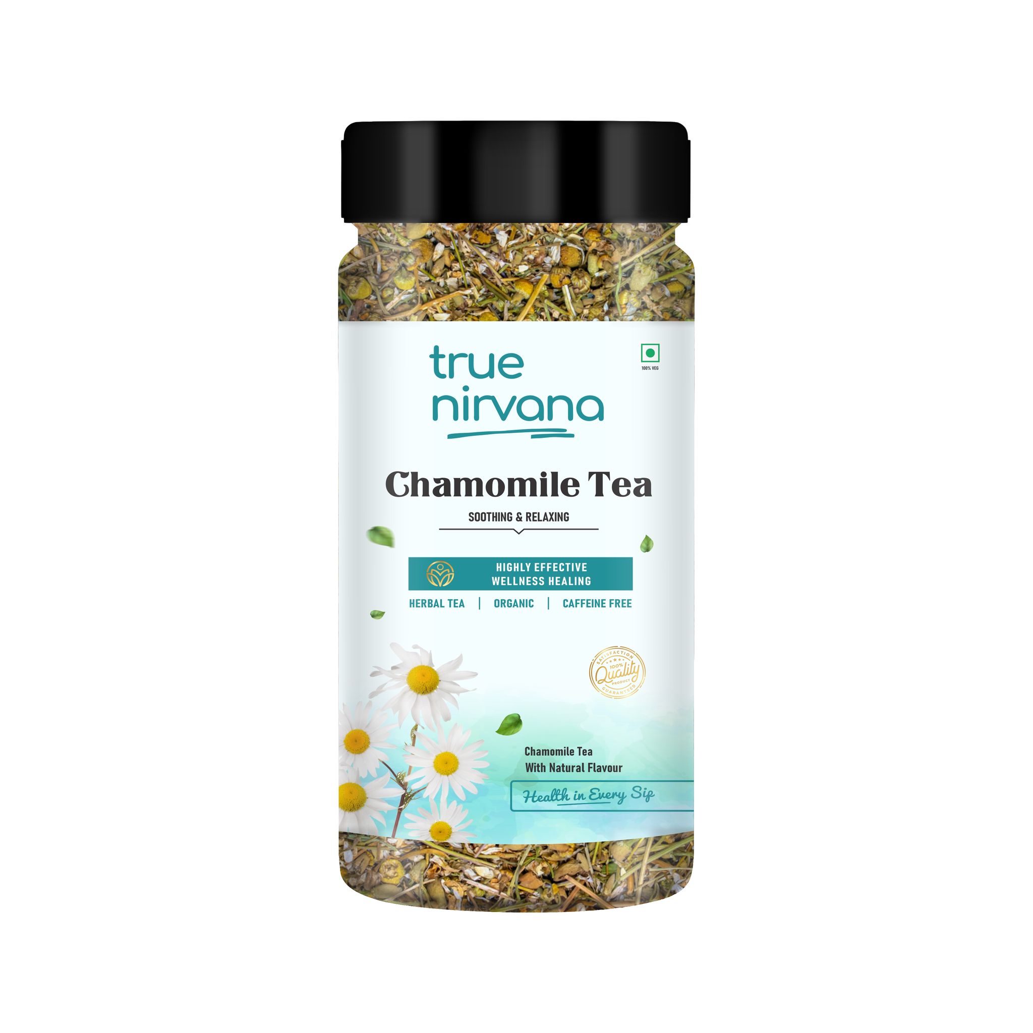True Nirvana Chamomile Tea - Herbal Tea for Relaxation & Wellness