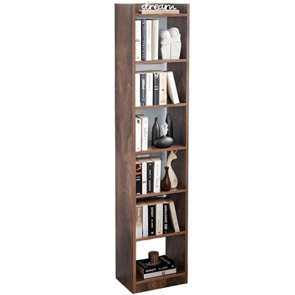 Book Shelf for Home - 6 Tier Cube Book Shelves, Engineered Wood Book Rack for Study Room, Book Organizer Stand for Library, Bedroom, Living Room, Office