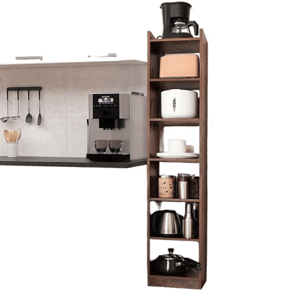 Book Shelf for Home - 6 Tier Cube Book Shelves, Engineered Wood Book Rack for Study Room, Book Organizer Stand for Library, Bedroom, Living Room, Office