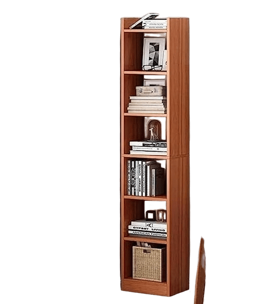 6 Layer Engineered Wood Bookshelf Multipurpose Home Decor Storage Rack Showcase Organizer for Living Room, Kitchen, Bedroom