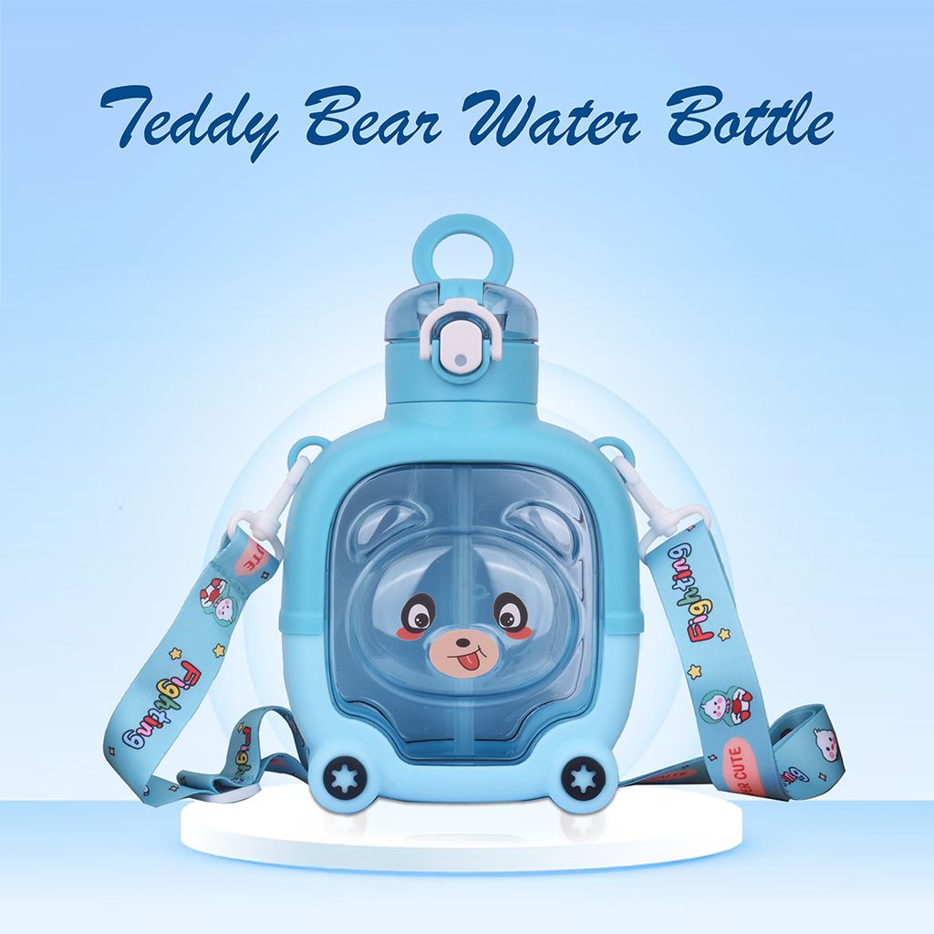Teddy Bear Water Bottle | Kids Sipper Water Bottle | Cute Bear Water Bottle | Teddy Water Bottle | Water Bottle Teddy | Water Bottle Teddy Bear | Kids Water Bottle | Children's Water Bottle | School Kids Water Bottle | Sipper Water Bottle