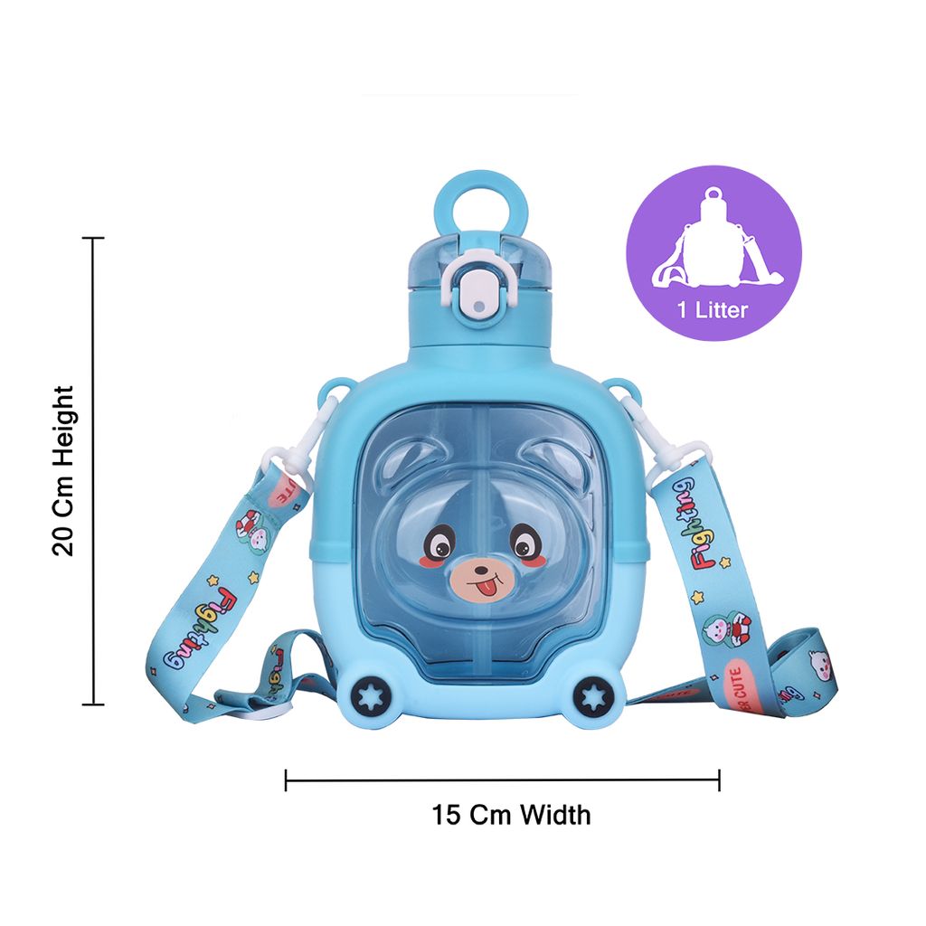 Teddy Bear Water Bottle | Kids Sipper Water Bottle | Cute Bear Water Bottle | Teddy Water Bottle | Water Bottle Teddy | Water Bottle Teddy Bear | Kids Water Bottle | Children's Water Bottle | School Kids Water Bottle | Sipper Water Bottle
